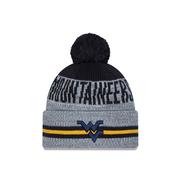 West Virginia New Era YOUTH Runner Pom Knit Beanie